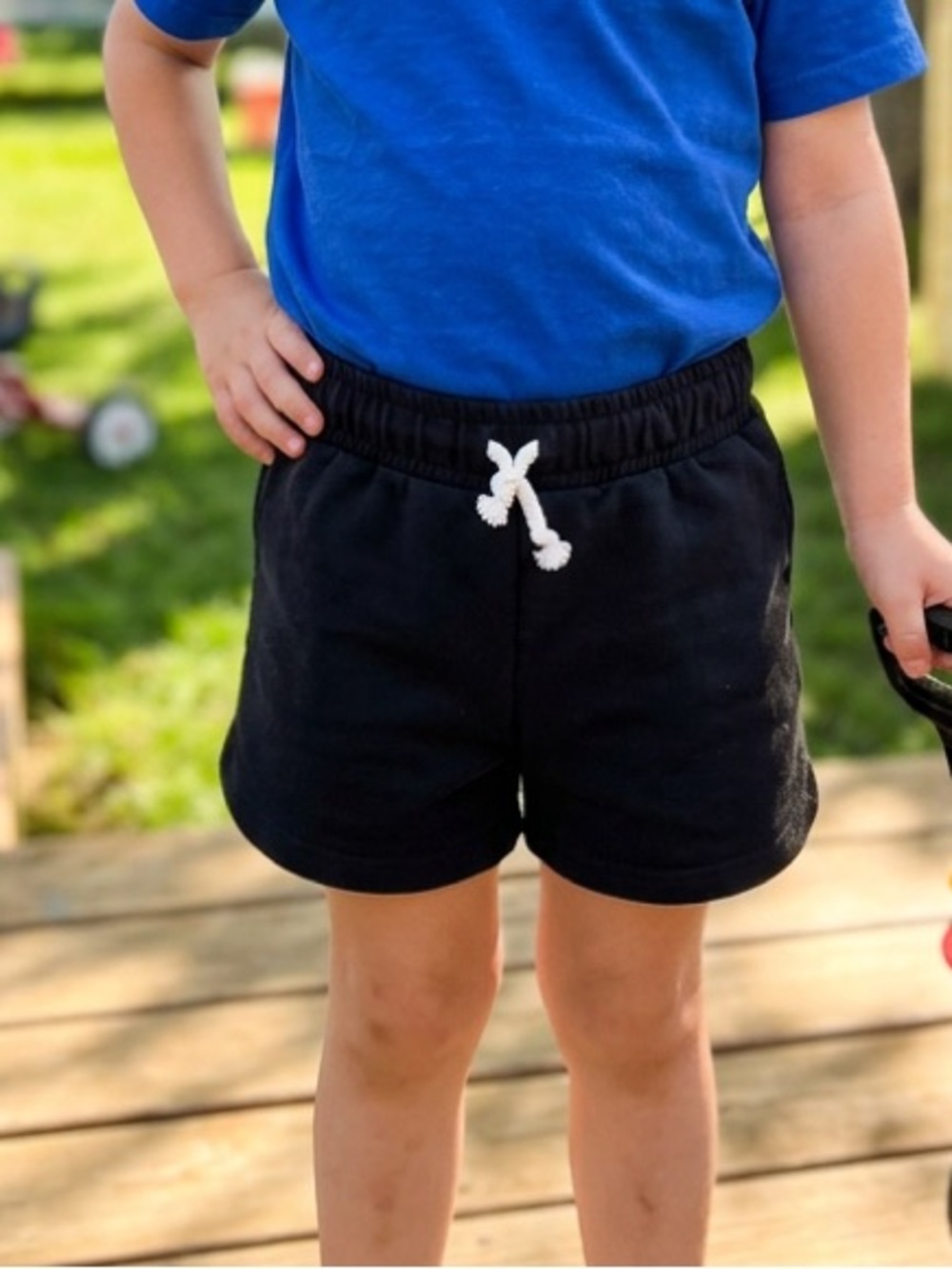 Cat & Jack Black Kids Drawstring Casual Shorts
